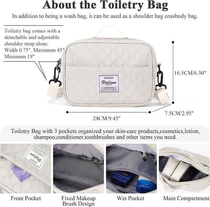 HYC00 Reisetasche Damen Sporttasche Handgepäck Tasche,Weekend Bag mit Kulturbeutel&Nasstasche,Wasser