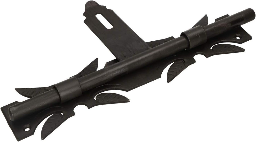 KOTARBAU Torriegel 320 mm mit Vorhängeschloss Bolzenriegel Torschieber Pulverbeschichtet Schwarz Sch