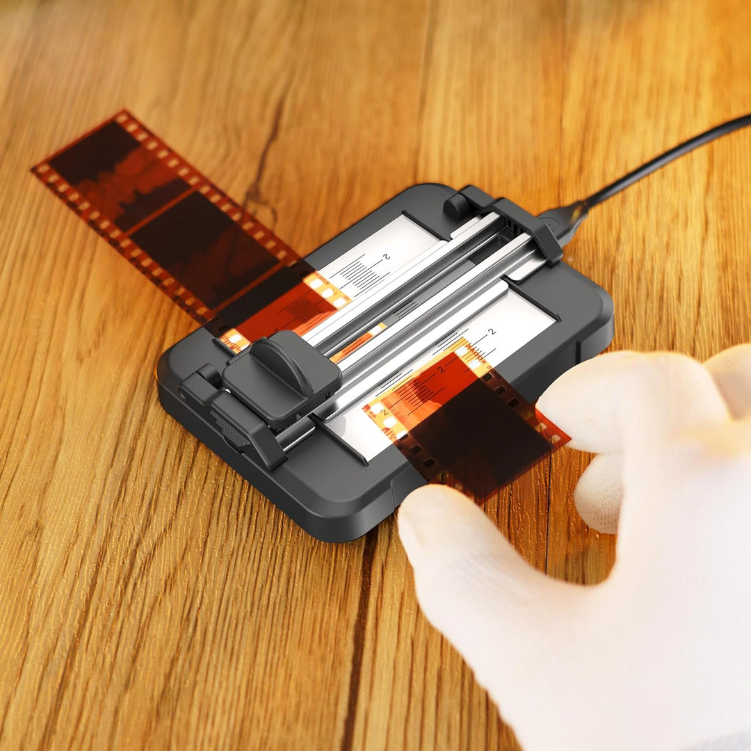 JJC Folienschneider für 35 mm 120 Format Filmstreifen, Filmschneidewerkzeug mit Hintergrundbeleuchte