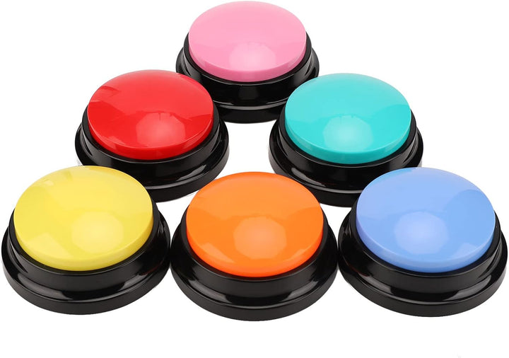 HUSHUI 6 Stück Hundeaufzeichnungs-Sprechtasten, Hundetasten für die Kommunikation mit Haustiertraini