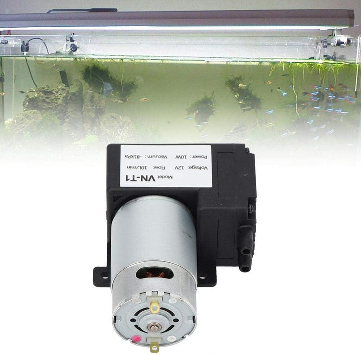YWBL-WH Vakuumpumpe DC 12V/24V Mini, 10L/min geräuscharmer Luftkompressor VN-T1((DC12V)), Diverse Pu