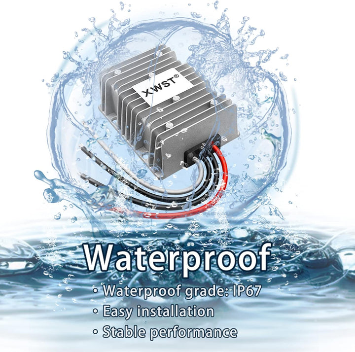 XWST DC DC Spannungswandler 24V auf 48V Aufwärtswandler 8A 384W Wechselrichter Auto Netzteil Wandler