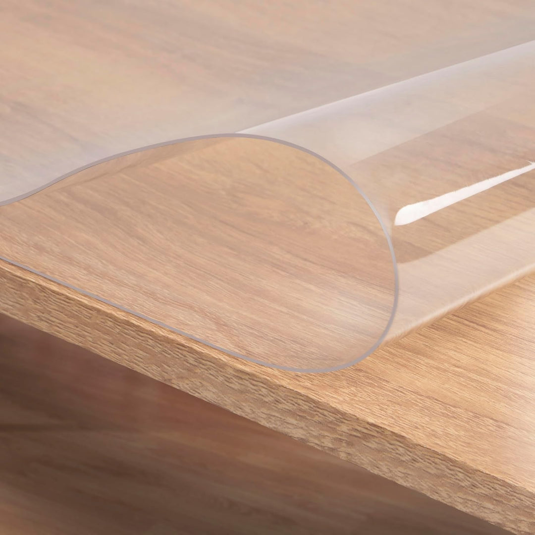 WOLTU Tischfolie 1 mm Tischdecke transparent wasserdicht, Tischschutz Folie abwaschbar, durchsichtig