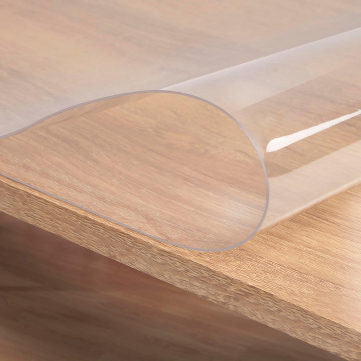 WOLTU Tischfolie 1 mm Tischdecke transparent wasserdicht, Tischschutz Folie abwaschbar, durchsichtig
