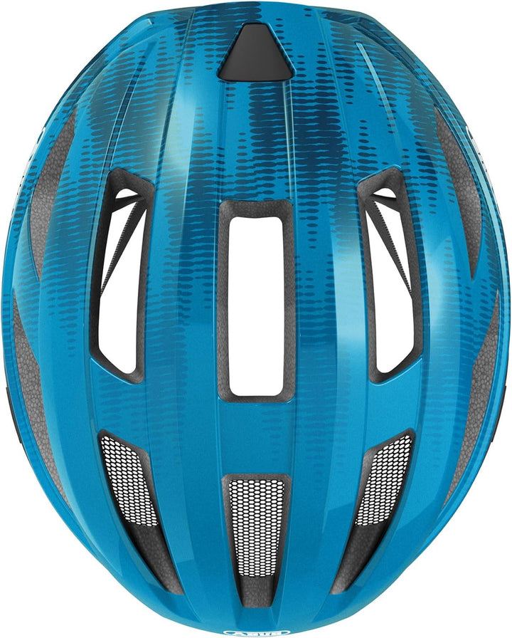 ABUS Rennradhelm Macator - sportiver Fahrradhelm für Einsteiger - auch für Zopfträger/-innen - für D