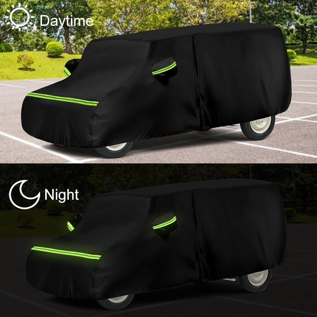 Autoabdeckung Passend für Citroen Mehari 1968-1988, wasserdichte Vollgarage Autoplane mit Reissversc