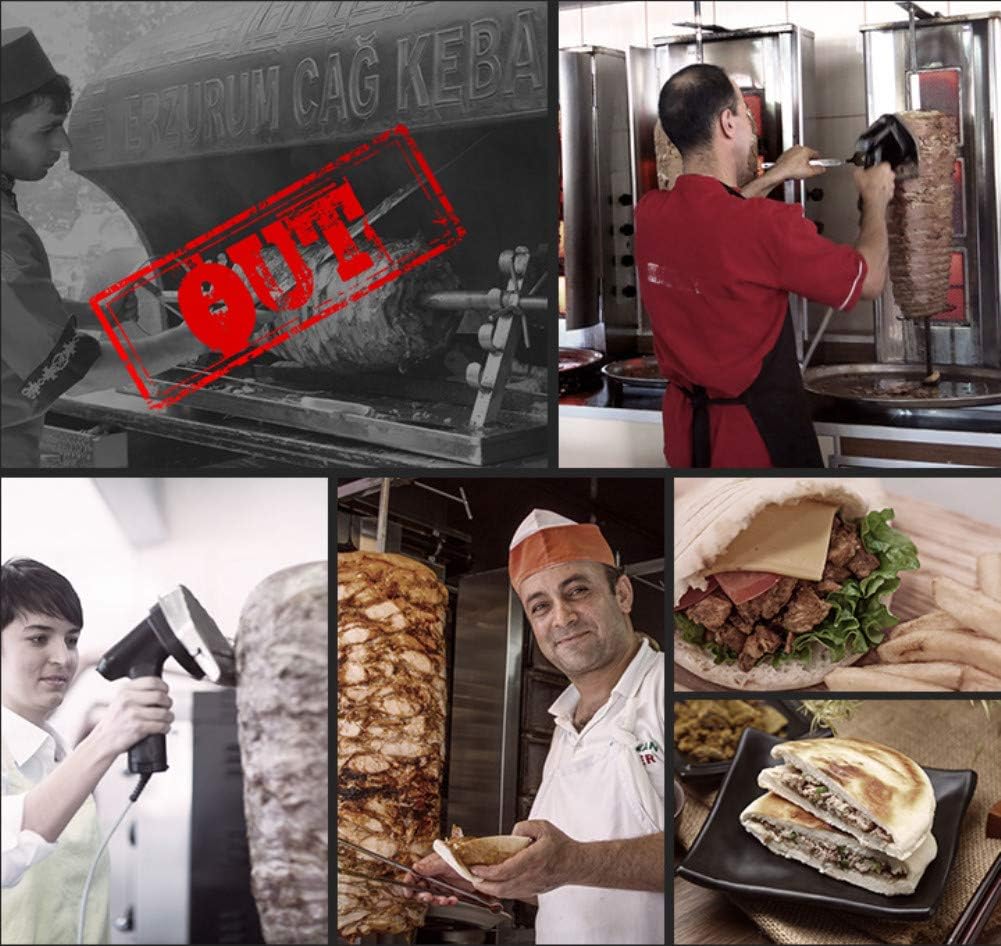 GOTOTOP 220 V elektrisches Grillmesser 80 W elektrischer Grillschneider – Edelstahlklinge – ergonomi