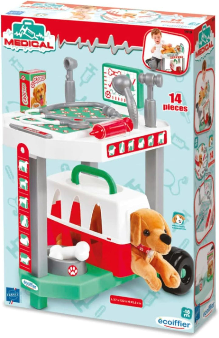 Jouets Ecoiffier - 1919 – Tierklinik Hund – Nachahmungsspiel – ab 18 Monaten
