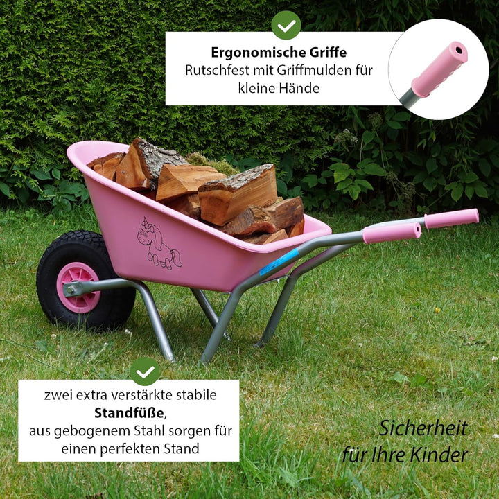 Kinderschubkarre Schiebkarre Metallschubkarre Gartenkarre Diverse Motive Lokomotive Feuerwehr Prinze