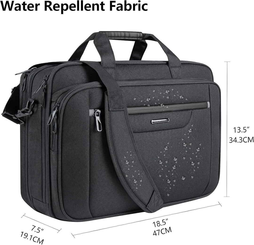 VANKEAN Laptop-Tasche Laptop-Aktentasche für bis zu 18-Zoll-Laptops XXL Wasserabweisende Gaming-Comp
