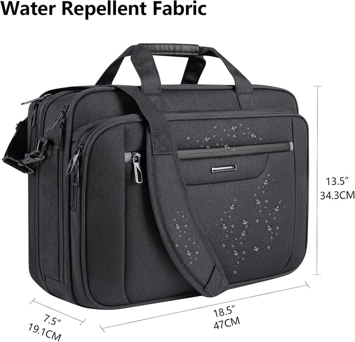VANKEAN Laptop-Tasche Laptop-Aktentasche für bis zu 18-Zoll-Laptops XXL Wasserabweisende Gaming-Comp