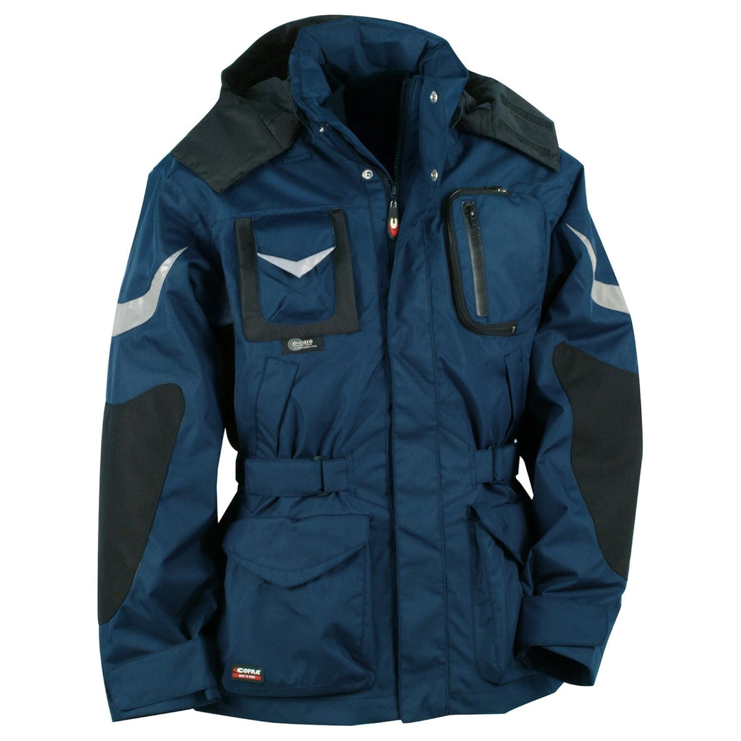 Cofra V006-0-02.Z48 Winterparka "Icestorm" Grösse 48, marineblau/schwarz, Navy / Black 48