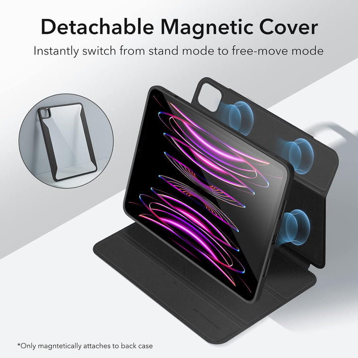 ESR Hybrid Hülle für iPad Pro 12.9 Hülle (2022/2021), iPad Pro 12.9 Case mit Pencil Halter, 12,9 Zol