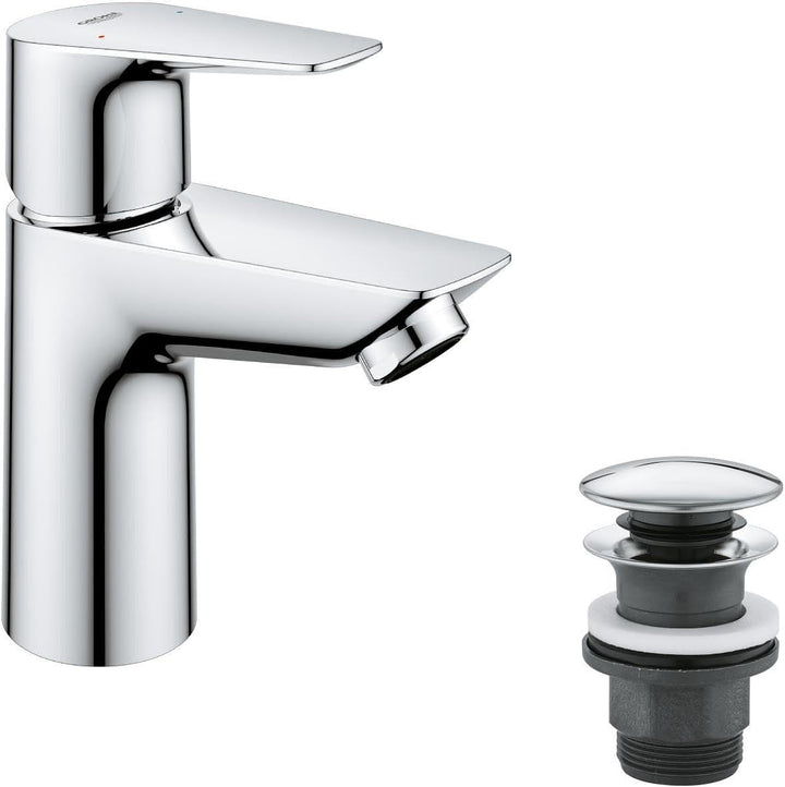 GROHE StartEdge - Einhand-Waschtischarmatur (wassersparend, langlebige Oberfläche, S Size), chrom, 2