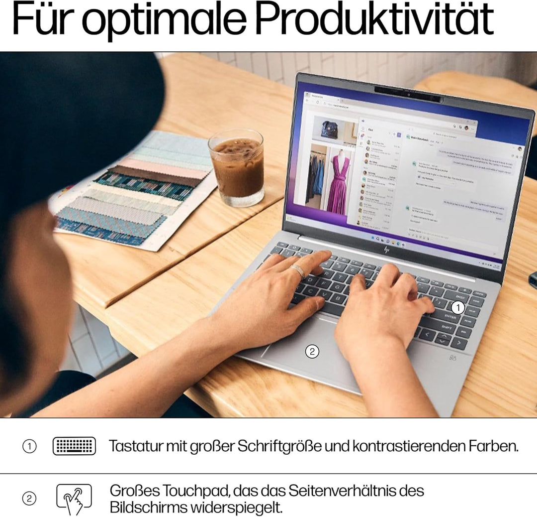 HP Pavilion Plus Laptop | 14" WQXGA-Display | Intel Core Ultra 5 125H | 16GB LPDDR5x RAM | 512GB PCI