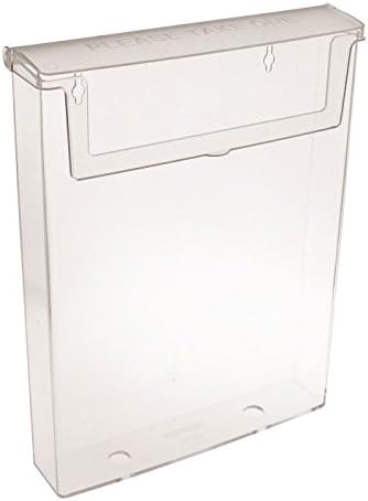 Taymar Prospekthalter, 1 Fach, für Prospekte und Broschüren in A4 8er-Pack farblos, 8er-Pack
