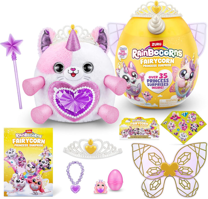 Rainbocorns Fairycorn Princess Surprise Serie 6, Tee-Are Kätzchen, von ZURU, 30 cm Fairycorn-Prinzes