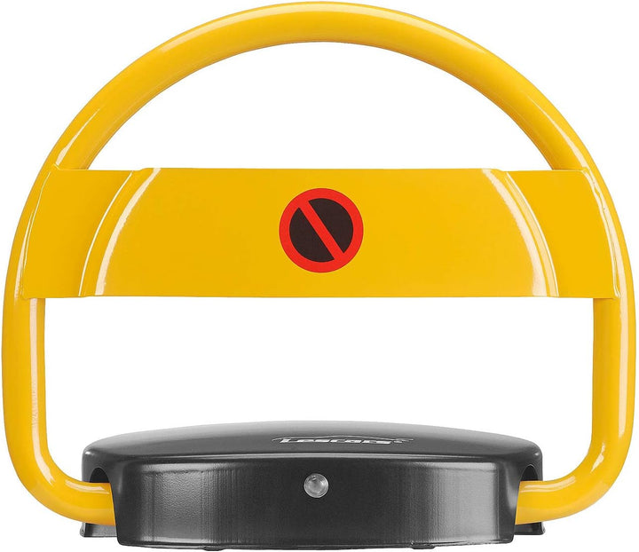 Lescars Parkplatzwächter: Automatische Parkplatzsperre mit Akku & Fernbedienung (Parkplatzabsperrung