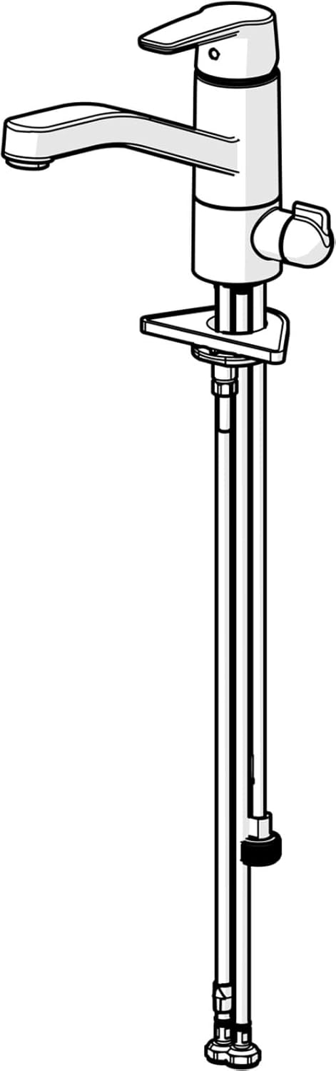 Hansa 52662293 Spülbecken Armatur/Spültischbatterie HANSAPOLO DN15 | + Geräteabsperrventil, nur für