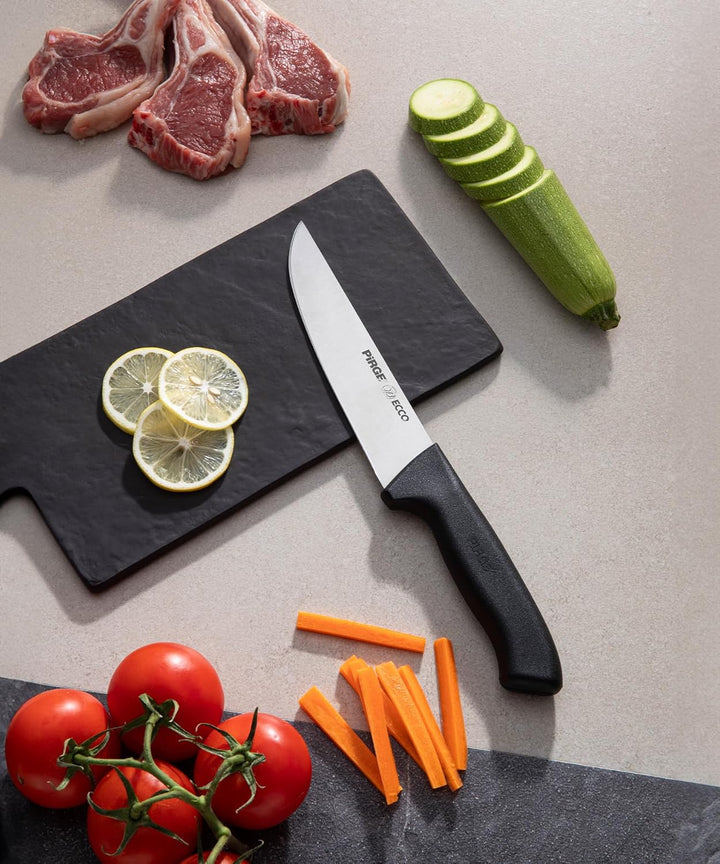 Pirge Ecco Starter Set Profi Messerset mit Tasche 7 Stück - Profi Kochmesser Set - Edelstahl Profi K