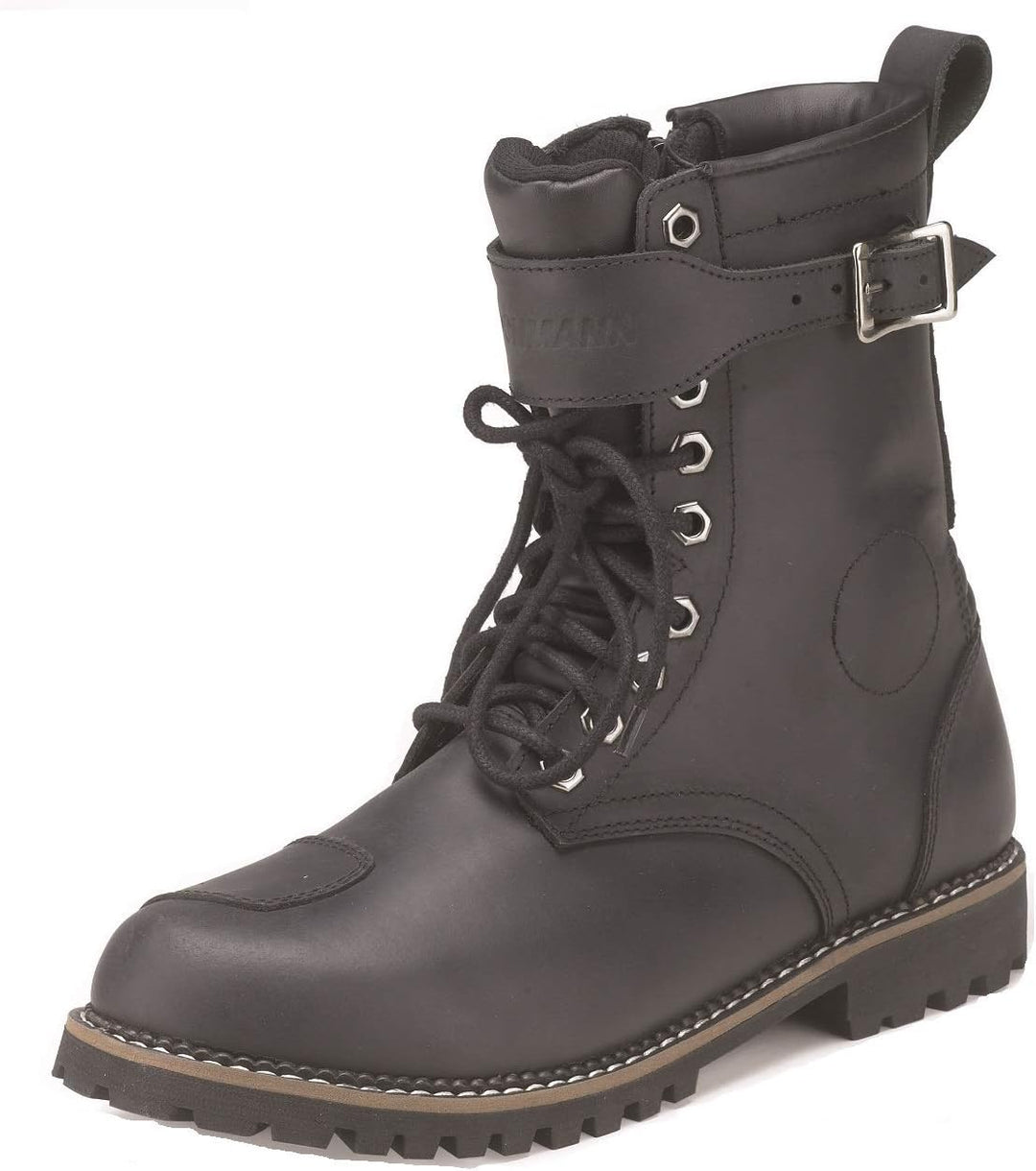 Kochmann Rider wasserdichte Motorradstiefel (Black,40) 40 EU Schwarz, 40 EU Schwarz