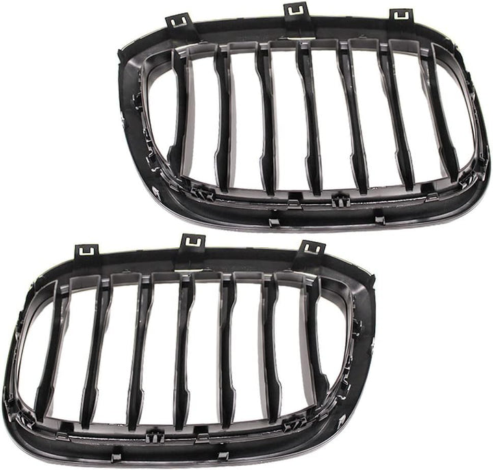 HZTWFC Auto Fronthaube Nierengitter glänzend schwarz einzelne Lamelle für BMW X3 X4 G01 G02 2018 201