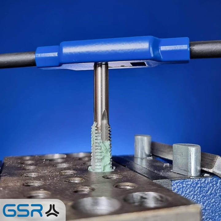 GSR PROFI Gewindebohrer M2,5 Satz HSSG 3 teilig | Handgewindebohrer Set | Gewindeschneider M2,5 | Mi