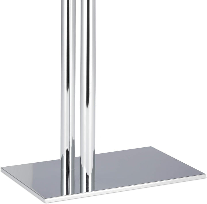 Relaxdays Handtuchhalter stehend PAGNONI, Handtuchständer 2-armig, HBT 78 x 46 x 20 cm, Standhandtuc