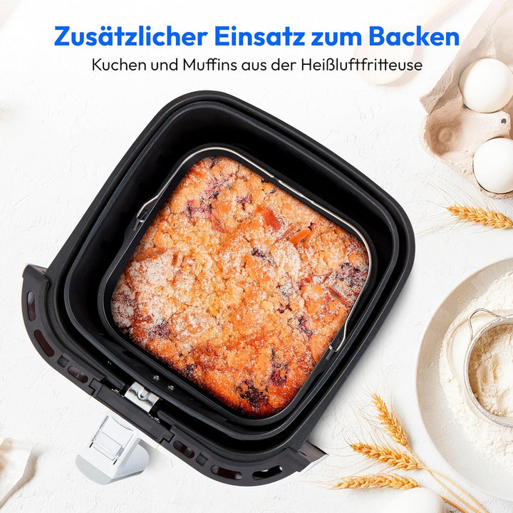 MEDION E40 XL Heissluftfritteuse (5,2 Liter Frittierkorb, 2.150 Watt, 9 Automatikprogramme, Backfunk