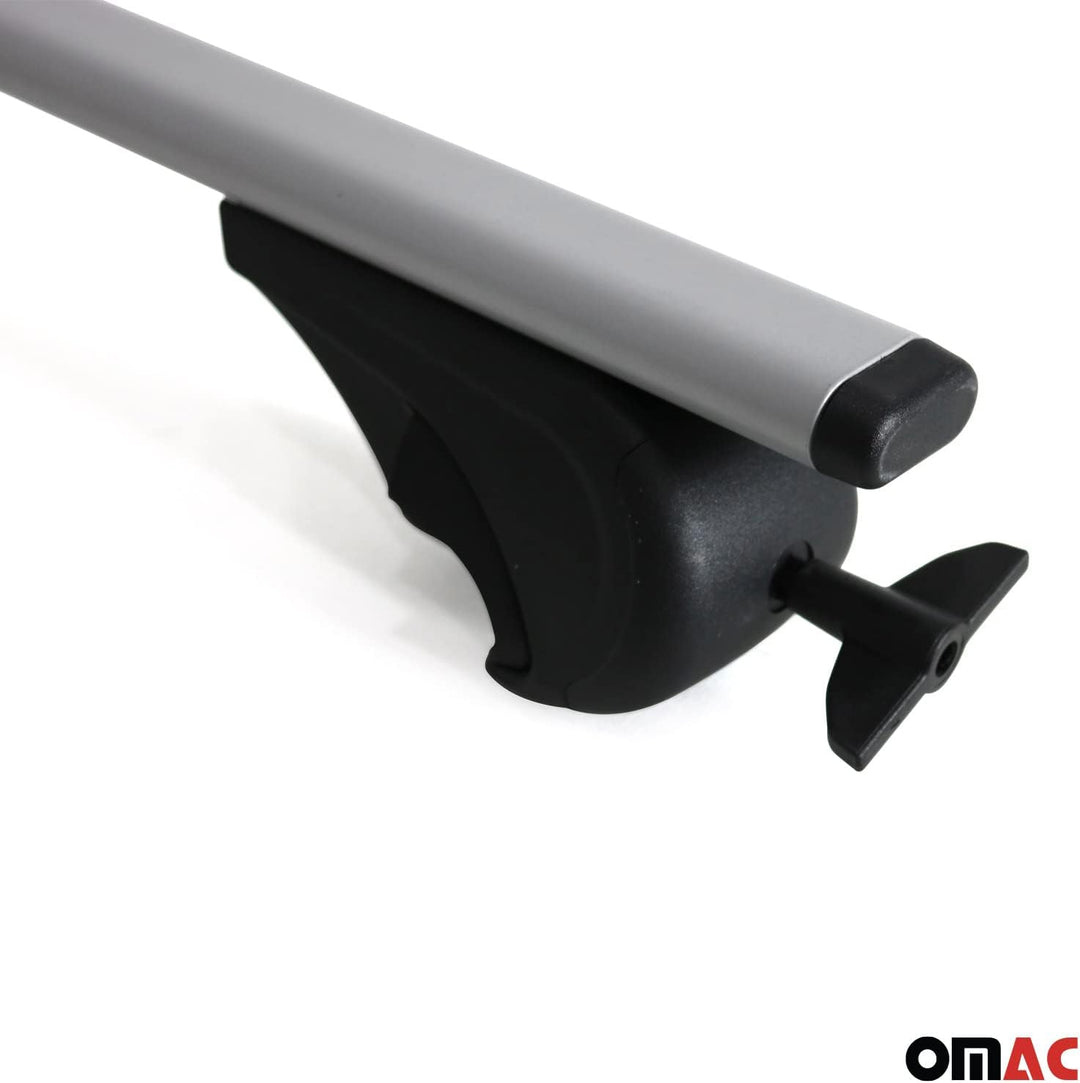 OMAC Dachträger Gepäckträger kompatibel mit Citroen C5 Aircross 2018-2024 Metall Grau, Grau