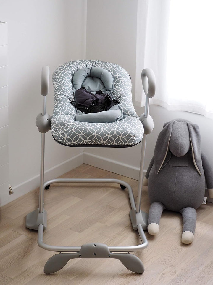 BÉABA, Up & Down III - Babywippe - Wippe für Babys und Kleinkinder - Höhenverstellbar - Schaukelfunk