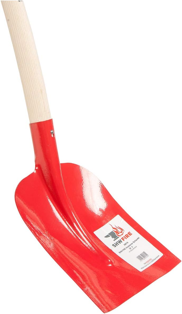 SHW-FIRE 2-TLG. Gartenwerkzeug: Holsteiner Schaufel und Gärtnerspaten mit Eschenholz-Stiel, aus Spez