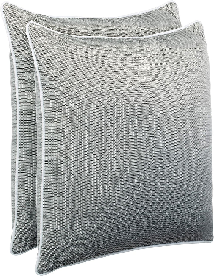 Brandsseller Outdoor Garten Kissen Dekokissen Leinenoptik strukturiert Schmutz- und Wasserabweisend