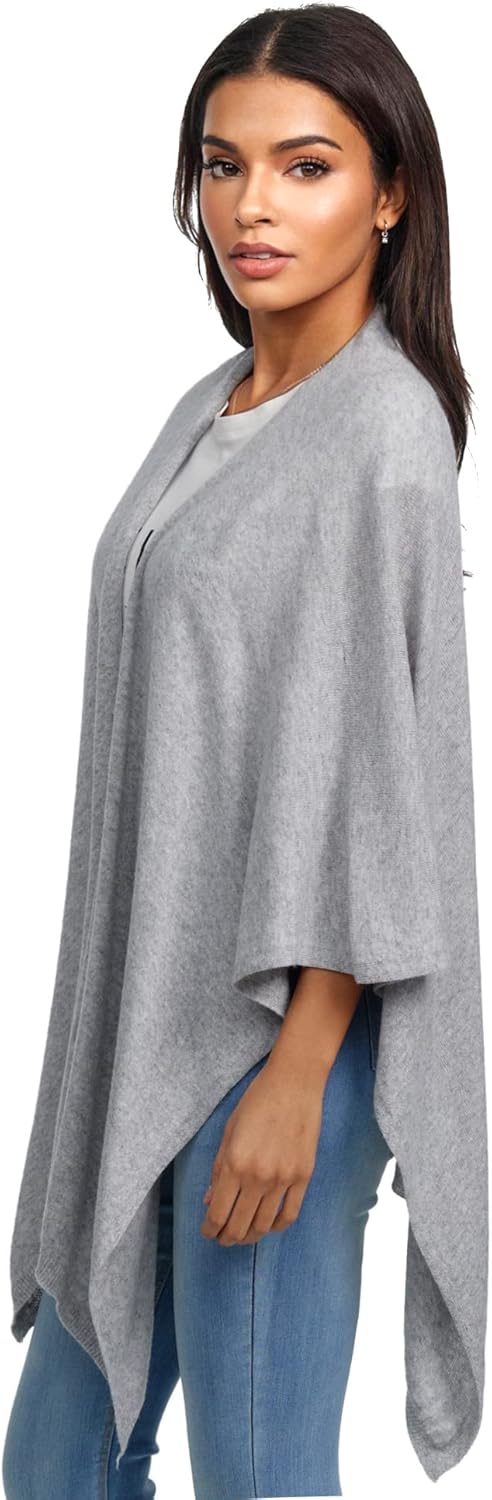 Damen Poncho,Schal Pullover, Lange Strickjacke, Strickpullover, Mantel,XXL Umhängetuch,Tunika für So