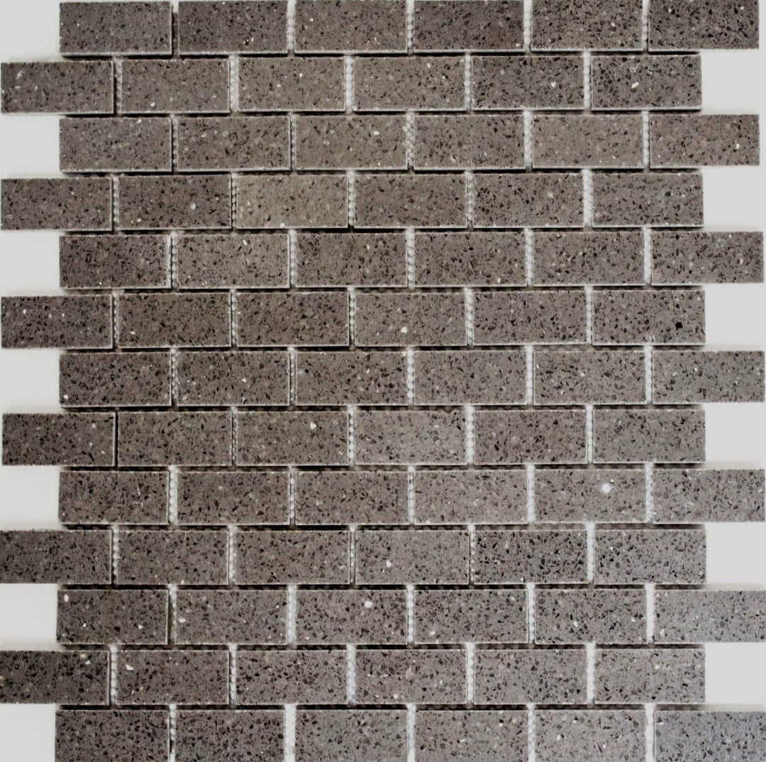 Mosaik Brick Artifical grau Artifical Kunstharzmosaik Fliesenspiegel, Mosaikstein Format: 23x48x8 mm