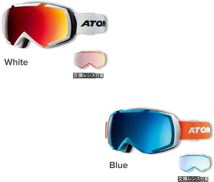 Atomic Damen/Herren Skibrille, Helles und diffuses Licht, Passform M, Live-Fit Rahmen, Race-Helm kom