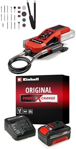 Einhell Akku-Schleif-/Gravur-Werkzeug TE-MT 18/34 Li Power X-Change (18 V, 92 cm Welle mit Gravursti