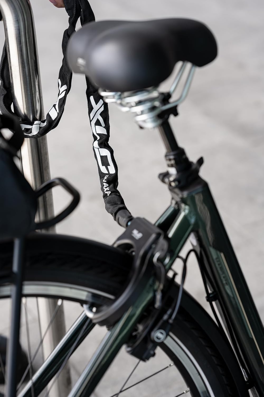 XLC Rahmenschloss Fantomas II LO-F02 - Leichter Diebstahlschutz für dein Fahrrad, Schwarz