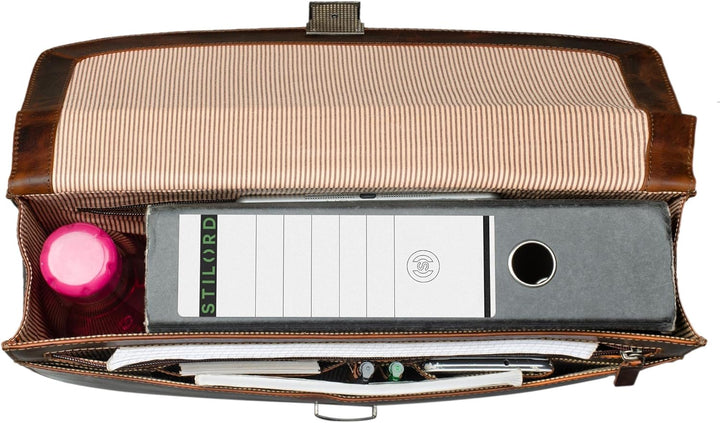 STILORD 'Jonathan' Elegante Aktentasche Klassische Büro Business Schultertasche gross 15,6 Zoll mit