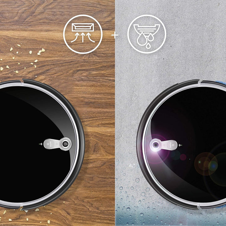 ZACO A8s Saugroboter mit Wischfunktion, App & Alexa Steuerung, 7,2cm flach, automatischer Staubsauge