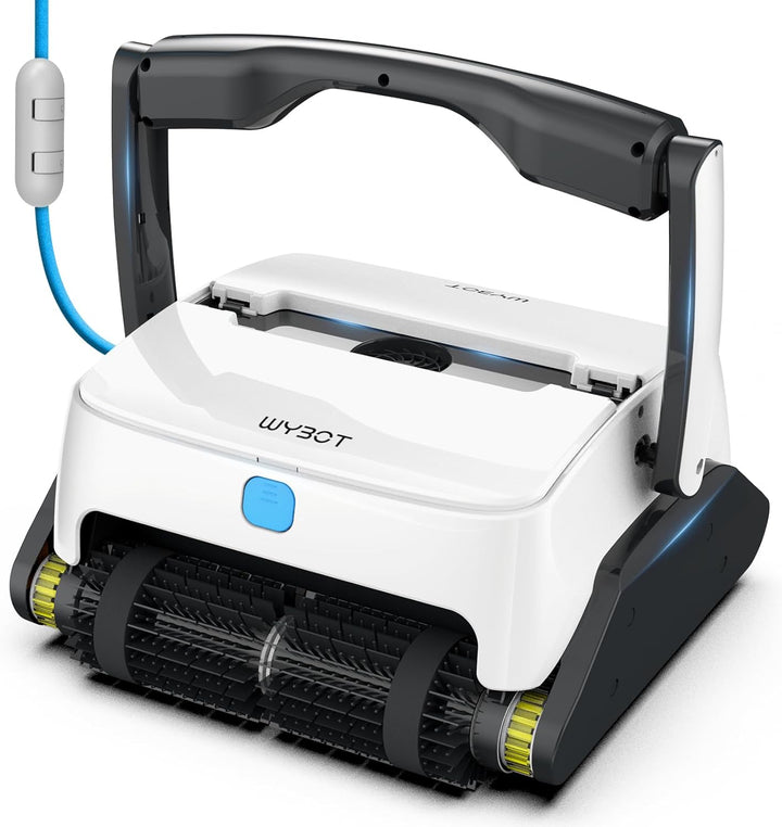 WYBOT Poolroboter mit 150W Leistungsstarke zum Reinigen grosser Blätter und Steine, Poolsauger mit D