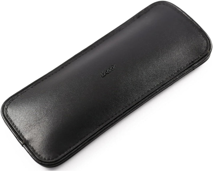 Lamy 1233084 A 401 Lederwaren – Hochwertiges Kalbsleder-Etui 859 in der Farbe Schwarz - Für zwei Sch