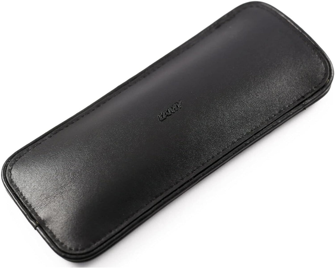 Lamy 1233084 A 401 Lederwaren – Hochwertiges Kalbsleder-Etui 859 in der Farbe Schwarz - Für zwei Sch