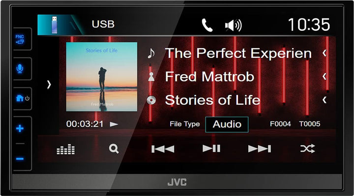 JVC KW-M785DBW - 17,3 cm (6,8") Digital Media AV-Receiver mit Wireless CarPlay & Android Auto (4x50W