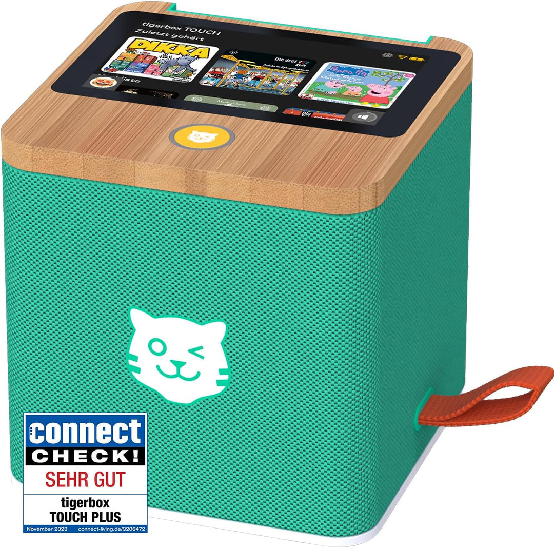 tigermedia tigerbox Touch Plus grün mit extra Langer Akkulaufzeit und Bluetooth Kopfhöreranschluss,