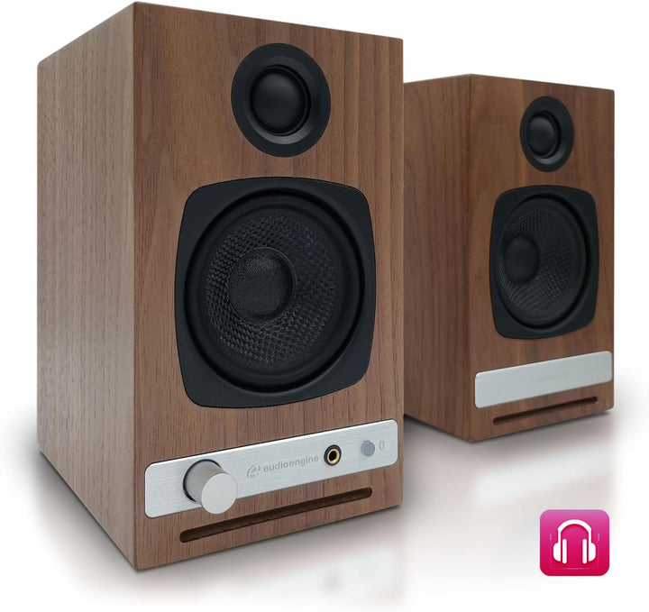 Audioengine HD3 Wireless Speakers mit Bluetooth - 60W Verkabelt Computer-Lautsprecher für Desktop-Mo