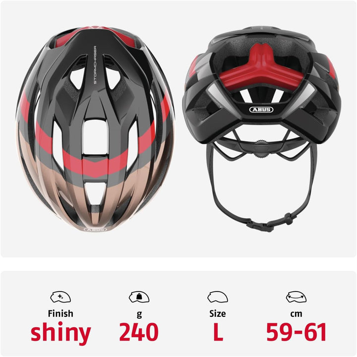 ABUS Rennradhelm StormChaser - Leichter und komfortabler Fahrradhelm für professionellen Radsport fü