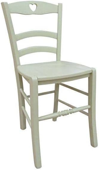 Dmora Set aus 2 klassischen Holzstühlen, für Esszimmer, Küche oder Wohnzimmer, Made in Italy, cm 45x