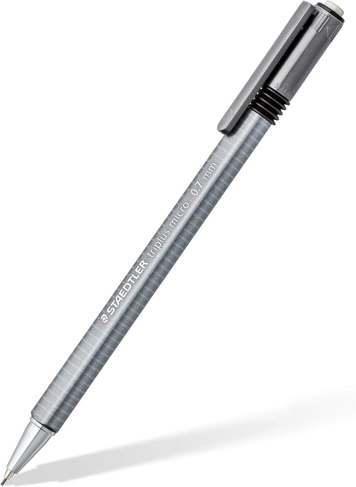 Staedtler 774 27 VE 77407 triplus micro Druckbleistift mit ergonomischem Dreikant-Schaft 0,7 mm 10 S