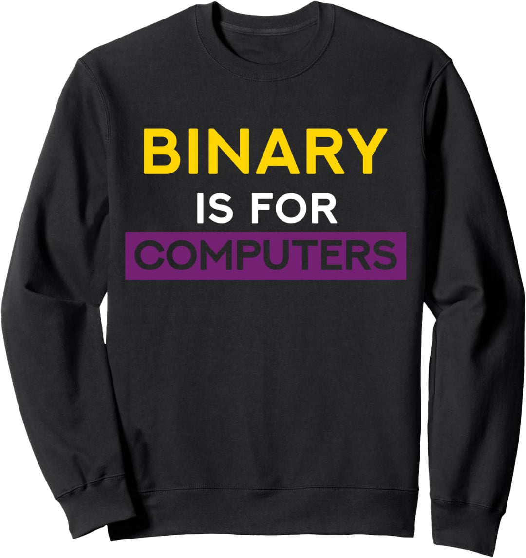 Binär Ist Für Computer Ein Nichtbinär A Enby A Enbie A NB Sweatshirt